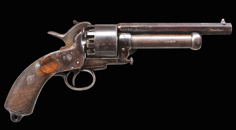 VERY FINE CONFEDERATE LEMAT GRAPESHOT REVOLVER. | Poulin's Antiques and ...