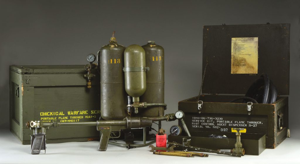 WWII U.S. GI ORIGINAL M2-2 FLAMETHROWER | Poulin's Antiques and ...